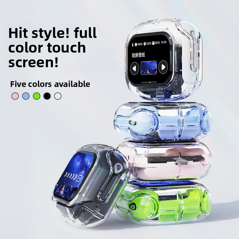 Transparent LCD Bluetooth Headset with Noise Cancellation