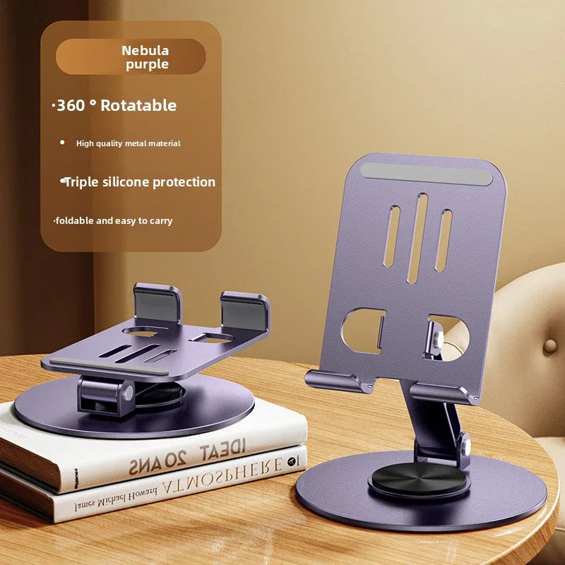All-Metal 360° Rotating Phone Stand for Ultimate Flexibility and Stability - ZeeTec Store