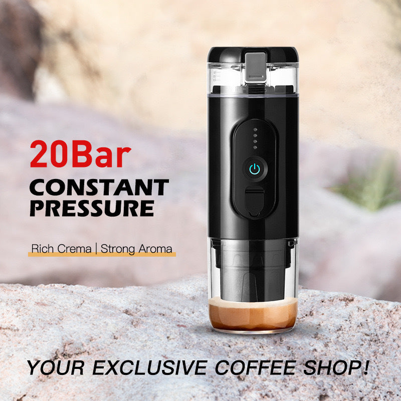 Electric coffee machine, Wireless Heating, Italian Style: Delivers authentic Italian coffee experience, Portable Design, Multi-Function: Features steam insulation heating automatic cleaning and temperature control, Easy to Clean