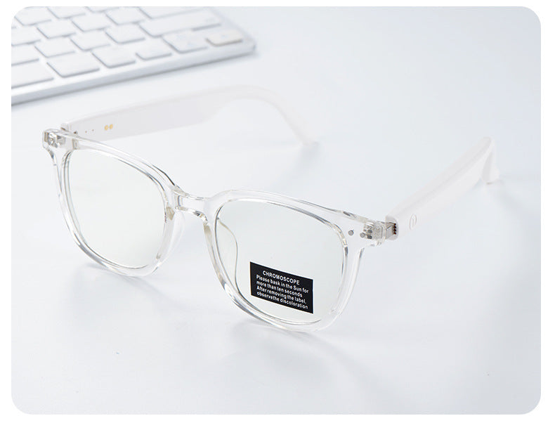 Smart Bluetooth Glasses with Color-Changing Lenses and Wireless Headphones