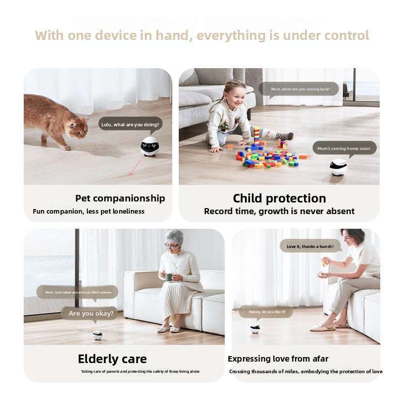 Smart Enabot ebo AIR2 Robot, Intelligent Companion Robot, Wireless Camera, Smart Navigation, Remote Control, Multi-Color Options