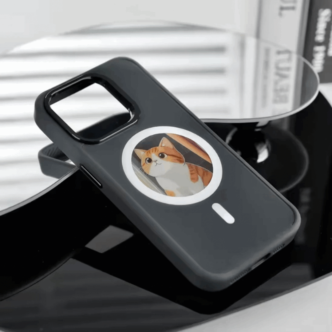 IPhone Case, DIY Custom Design – Upload any photo, NFC Smart Projection, Magnetic Charging Support - Compatible with MagSafe chargers, Premium Protection – Durable build, for iPhone 16/15/14/13 Pro Max