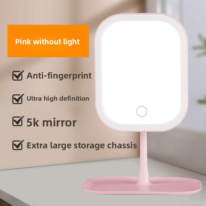 Desktop LED Makeup Mirror with Adjustable Stand