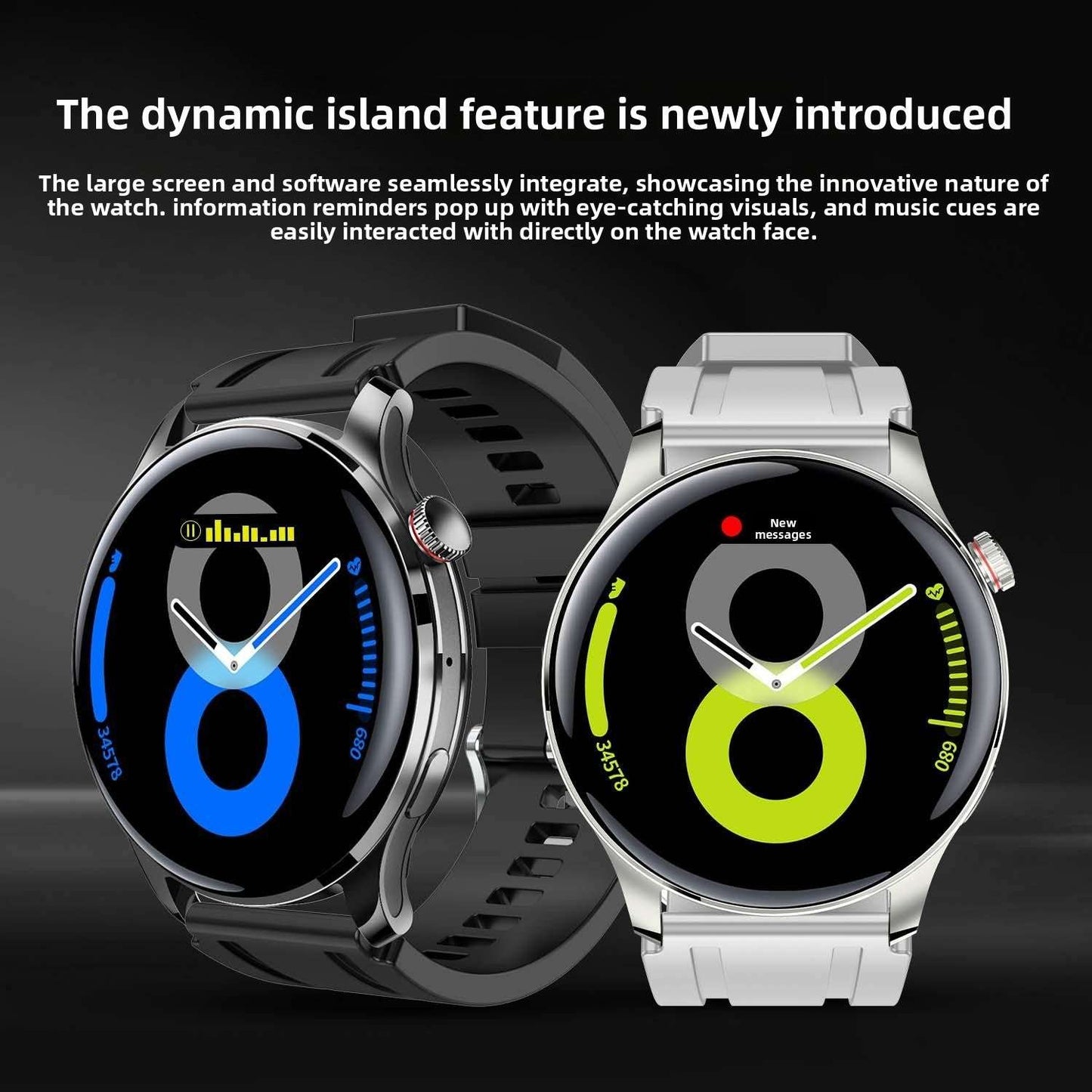 Multifunctional smart watch, AI Voice Control, Infrared Remote, NFC Payment, Infrared Remote - Control home appliances, Health Monitoring, GPS Tracking, Bluetooth Calling, Wireless Charging, Long Battery Life 7-14 days of usage