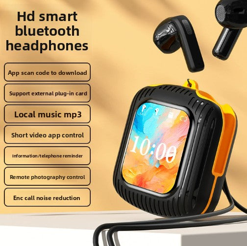 Touch Control Wireless Bluetooth Headset, Display Screen, Long Battery Life, Advanced noise reduction technology, Bilateral Stereo, Low Latency, Voice Control: Supports voice commands for hands-free use