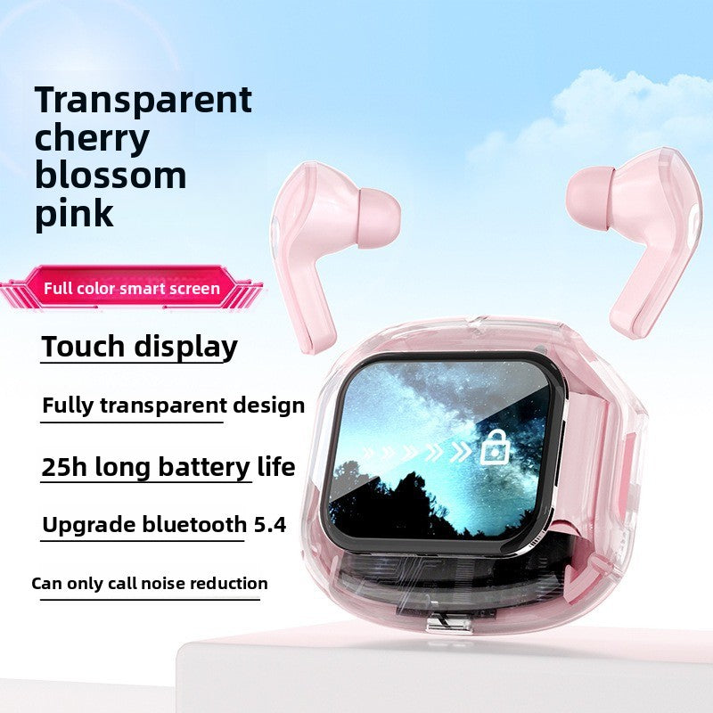 Transparent LCD Bluetooth Headset with Noise Cancellation