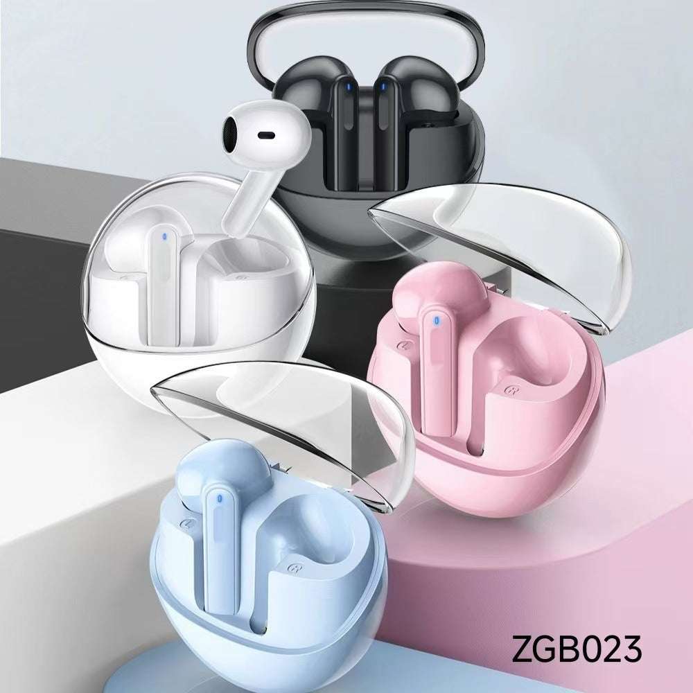 Wireless Bluetooth Headset, Transparent Design, Smart Touch Control, ENC Call Noise Reduction, Super Long Battery Life,