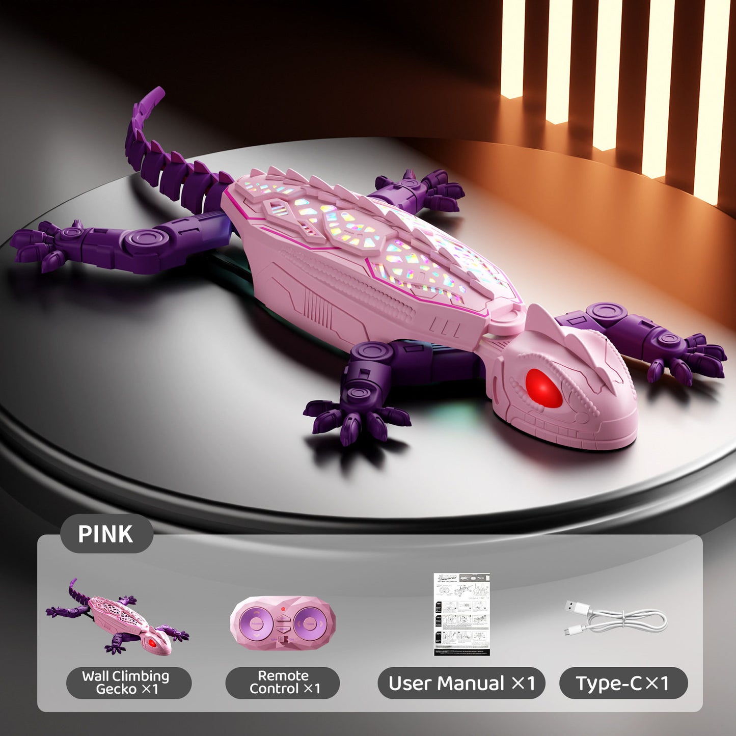 Electric Remote-Controlled Climbing Lizard Toy for cats