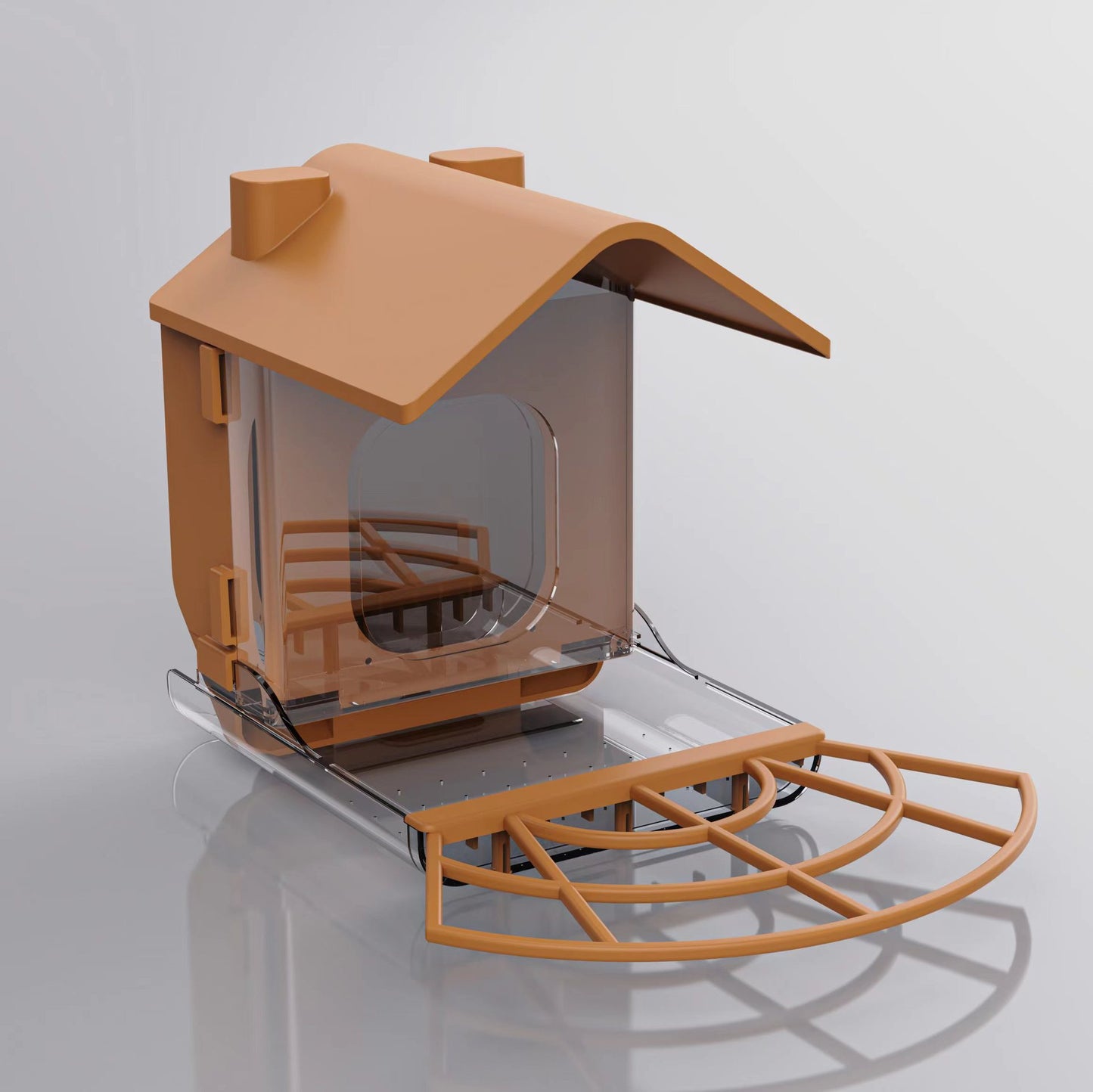 Smart Solar Bird Feeder with Camera, AI Recognition - Smart bird feeder with AI technology for accurate bird detection, Eco-friendly solar panel, Built-in camera, Large Capacity, Durable construction suitable for outdoor use
