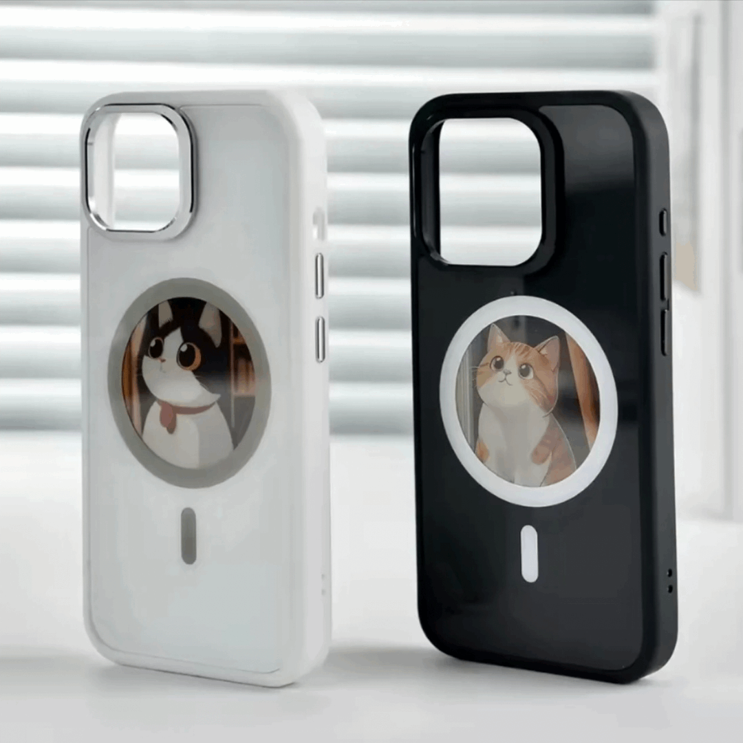 IPhone Case, DIY Custom Design – Upload any photo, NFC Smart Projection, Magnetic Charging Support - Compatible with MagSafe chargers, Premium Protection – Durable build, for iPhone 16/15/14/13 Pro Max