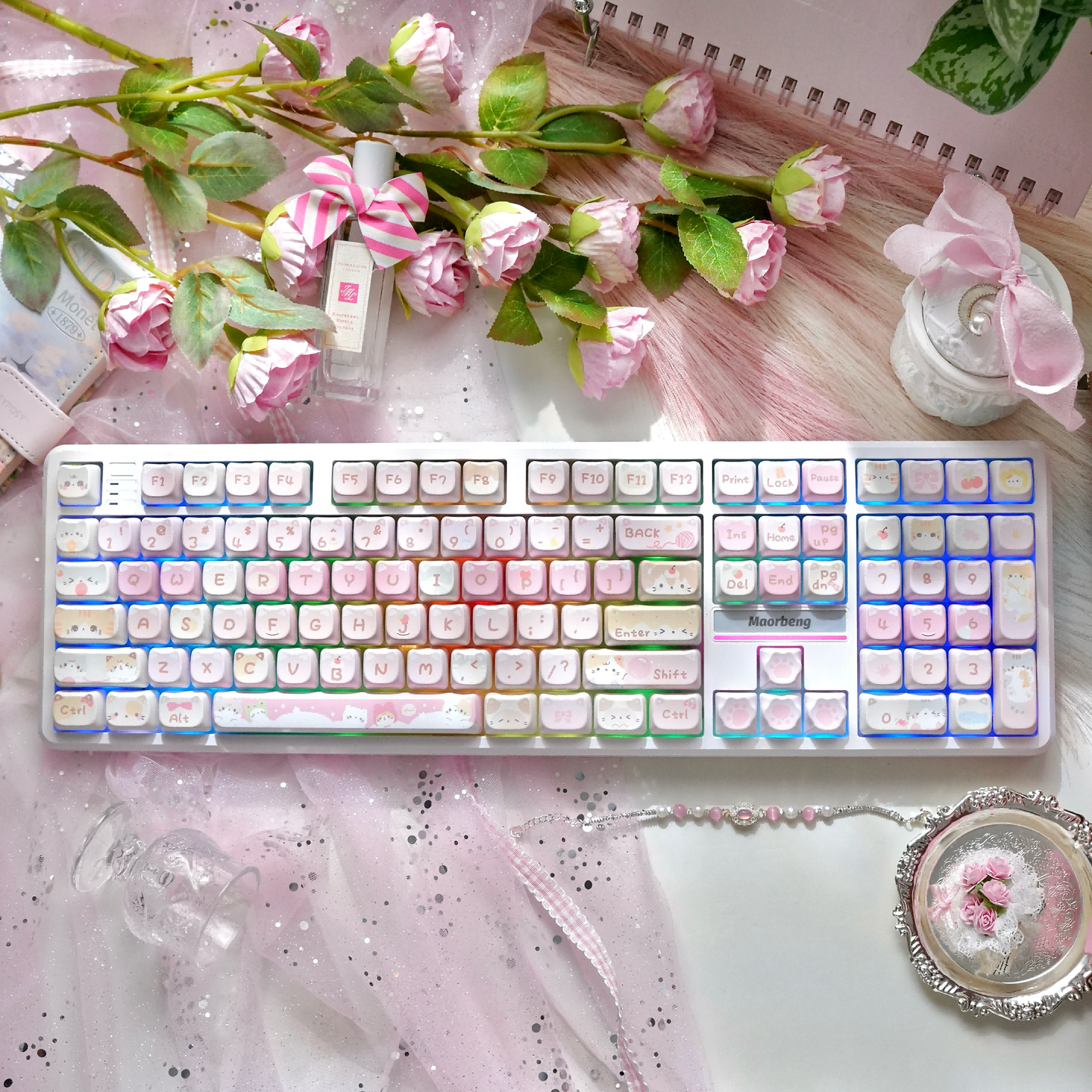 Maorbeng RS108 Triple-Mode Hot-Swappable Mechanical Keyboard - ZeeTec Store