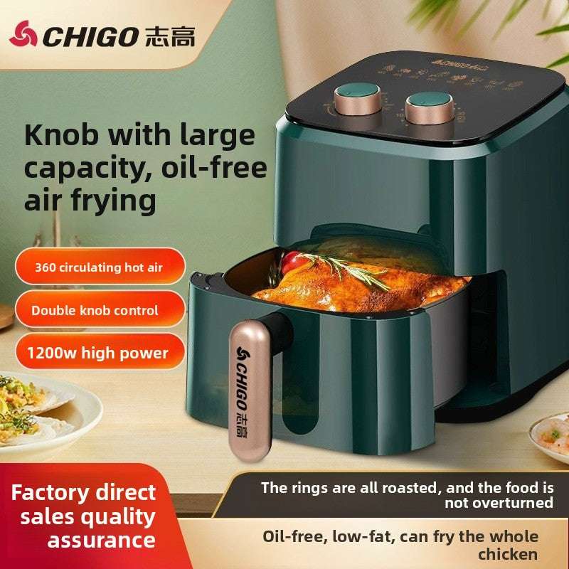 Smart Air Fryer with Visual Window, Smart Control, Large Capacity: 5L-6L, Multiple Models