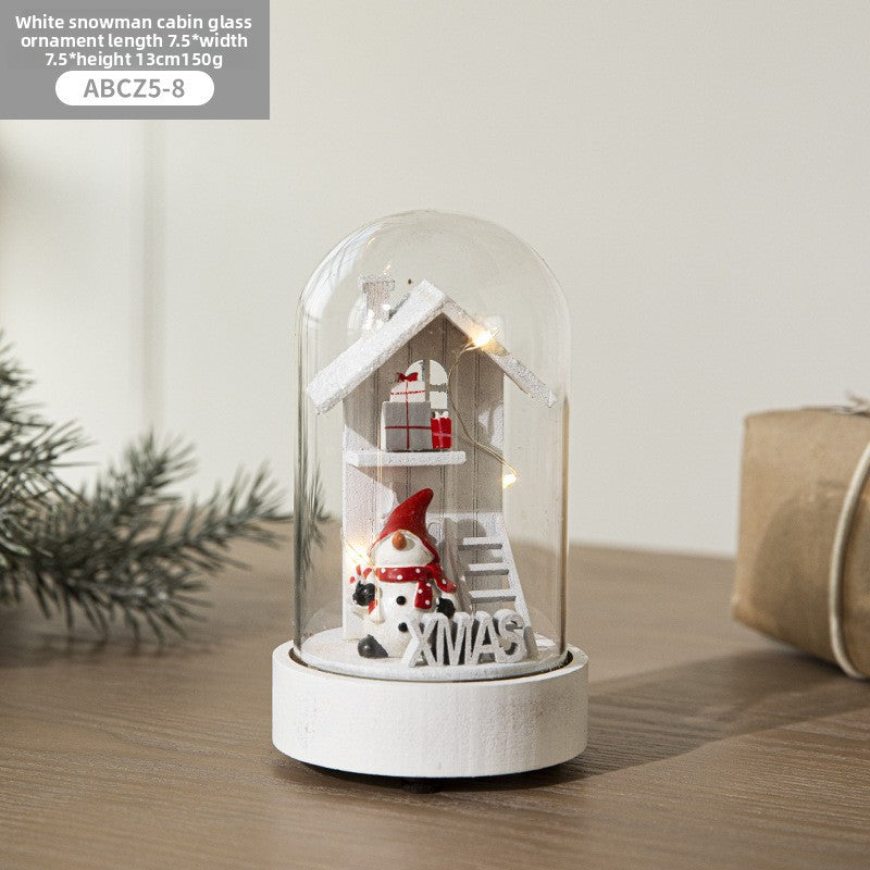 Glass Christmas Ornament Night Light