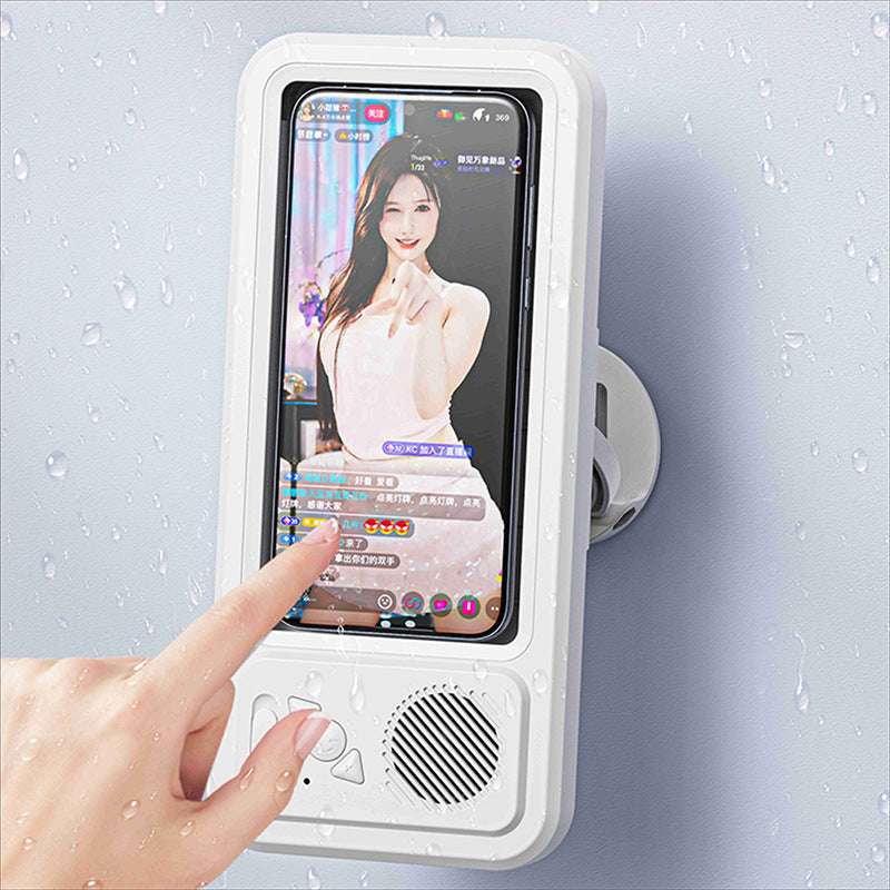 Waterproof mobile phone box, Bluetooth Speaker: Built-in Bluetooth for wireless audio streaming, Touch Screen Compatibility: Supports touchscreen operation, Built-in Battery: 800mAh-1000mAh capacity
