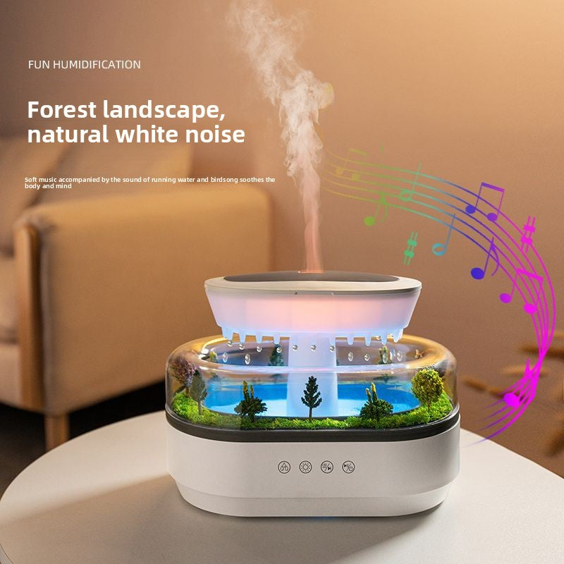Raindrop Aromatherapy Machine, White Noise Technology, Aromatherapy & Humidification, Multiple Timer Settings, Mechanical Operation