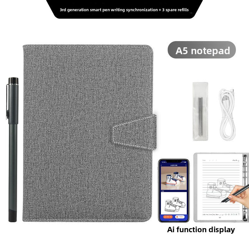 Smart Writing Notebook, Syncs with mobile devices for digital note-taking, Multifunctional, Paper Screen Sync - Transfers handwritten notes to digital formats in real-time