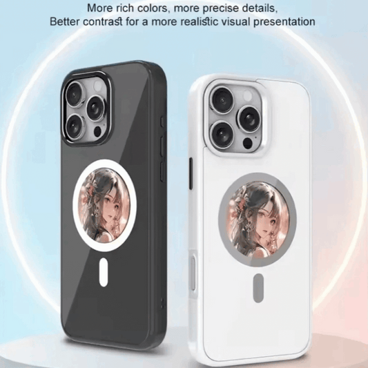 IPhone Case, DIY Custom Design – Upload any photo, NFC Smart Projection, Magnetic Charging Support - Compatible with MagSafe chargers, Premium Protection – Durable build, for iPhone 16/15/14/13 Pro Max