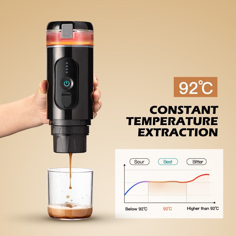 Electric coffee machine, Wireless Heating, Italian Style: Delivers authentic Italian coffee experience, Portable Design, Multi-Function: Features steam insulation heating automatic cleaning and temperature control, Easy to Clean