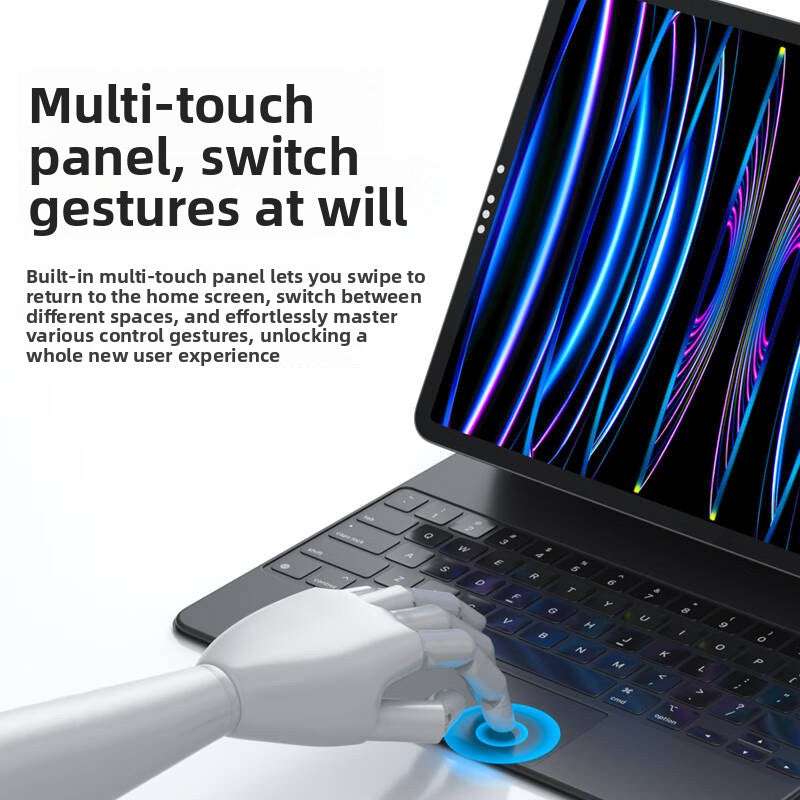 iPad Magnetic Bluetooth Keyboard with Backlight, Magnetic Suspension Design, Multicolor Backlight, Wide Compatibility: Fits multiple iPad models (Pro 11/12.9/13-inch, Air 4/5/6, etc.)