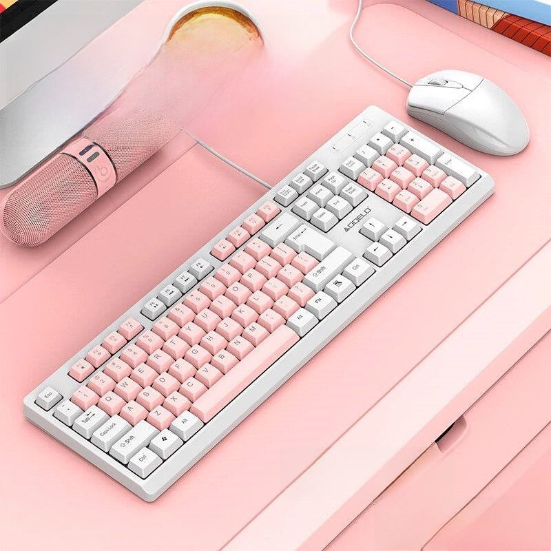 Office keyboard and mouse wired Magnetic Axis 104 keys
