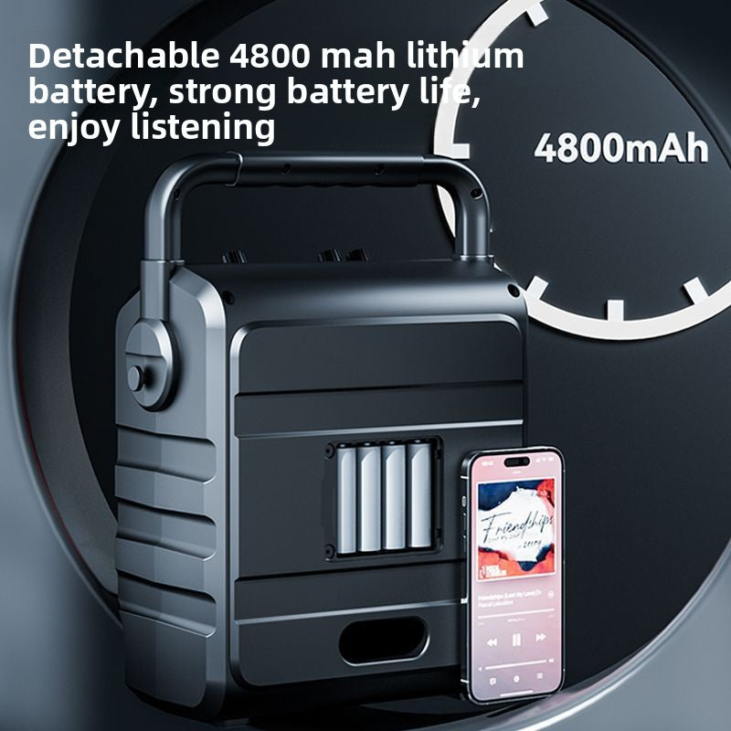 Portable Bluetooth Speaker, Built-in Microphone, Colorful Lights, Multi-Scenario Use, 10W
