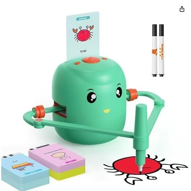 Smart Auto-Drawing Robot for Kids Early Education, Supports visual, sensory and intellectual development, Hand-Eye Coordination, Safe & Certified