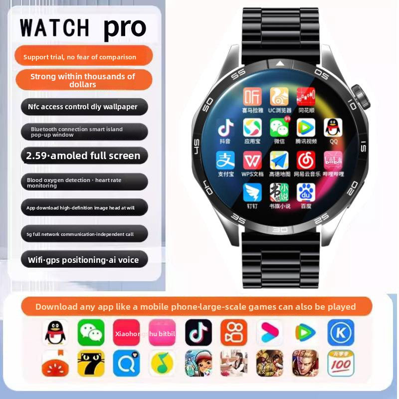 5G Smart Watch SIM card insertion Health Monitoring NFC Function