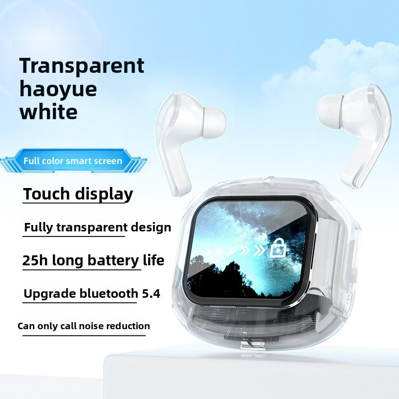 Transparent LCD Bluetooth Headset with Noise Cancellation
