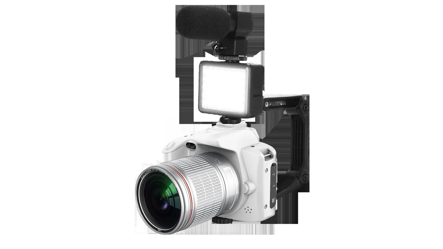 4K Dual Lens Camera with Night Vision, 64MP High Resolution, Wifi Connectivity, 3.0-inch HD Screen, and Electronic Anti-Shake - ZeeTec Store