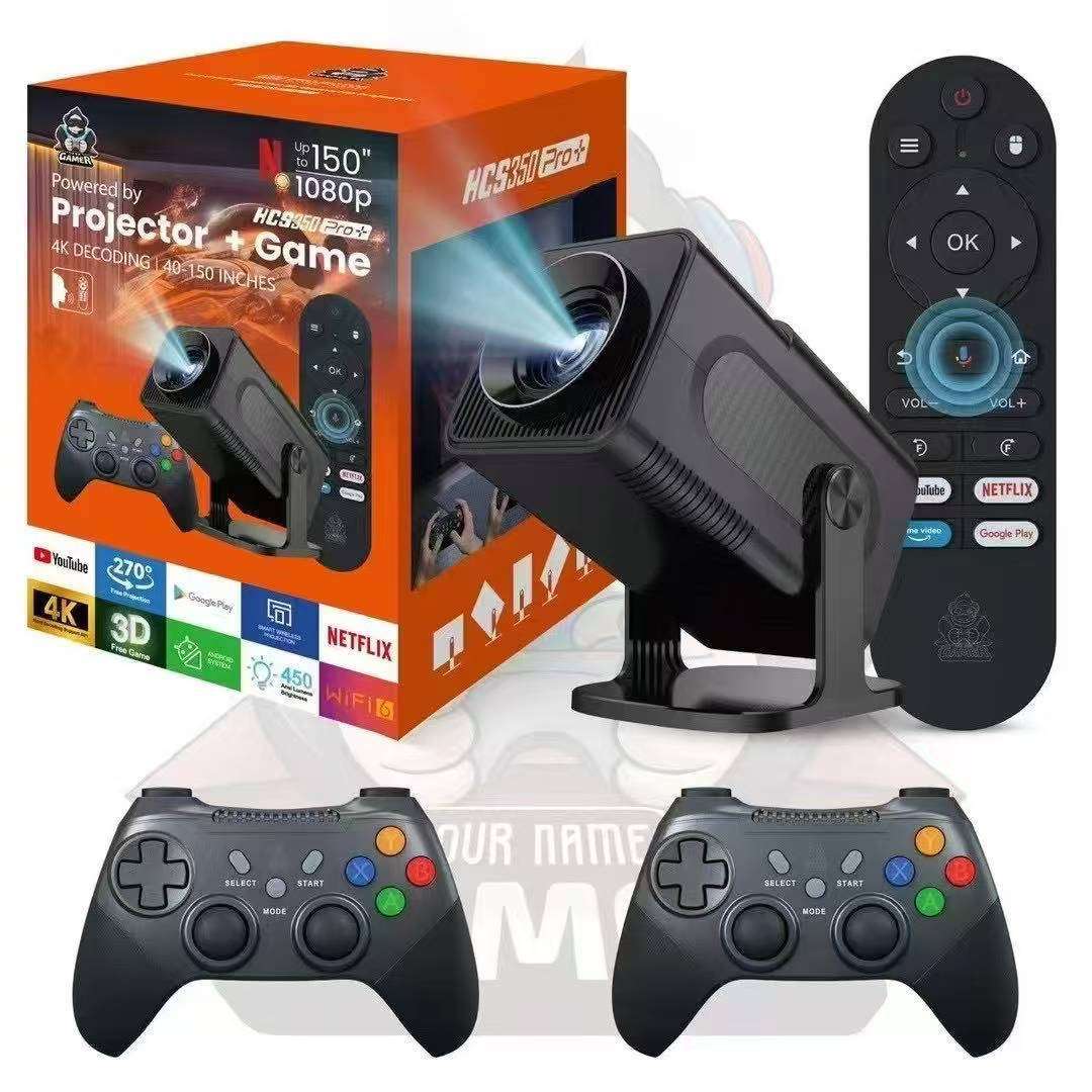 Home Theater Projector Plus Gaming, High-resolution, Supports up to 150-inch screen