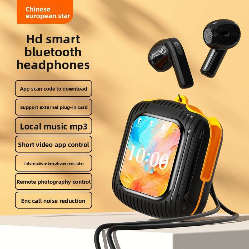 Touch Control Wireless Bluetooth Headset, Display Screen, Long Battery Life, Advanced noise reduction technology, Bilateral Stereo, Low Latency, Voice Control: Supports voice commands for hands-free use