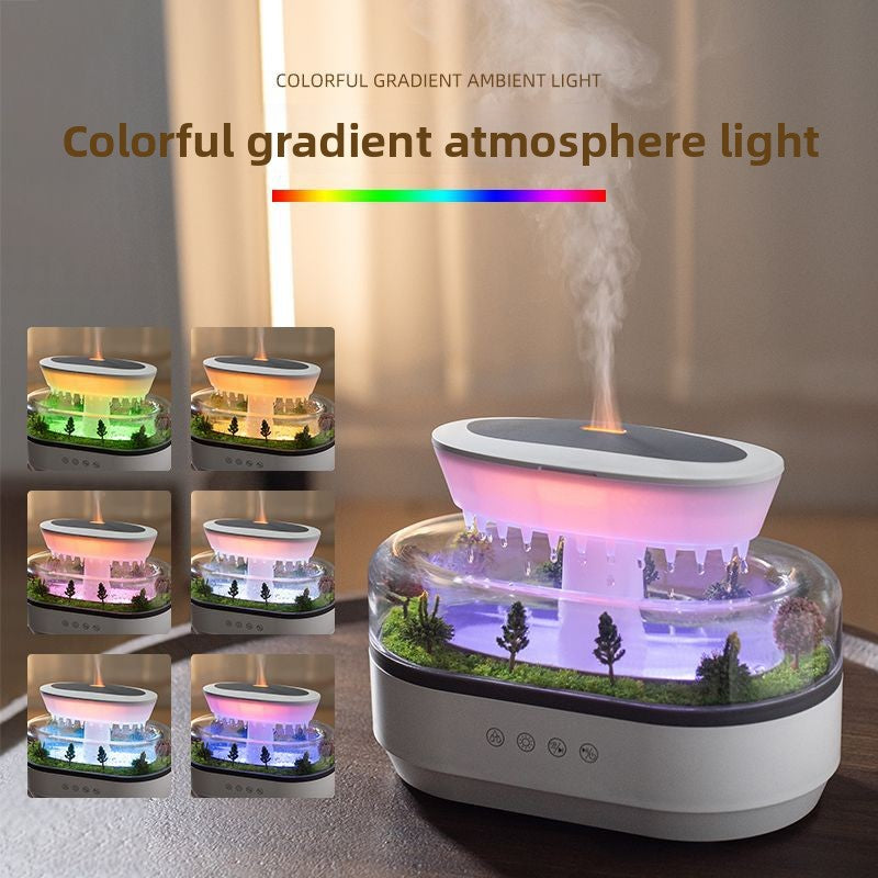 Raindrop Aromatherapy Machine, White Noise Technology, Aromatherapy & Humidification, Multiple Timer Settings, Mechanical Operation