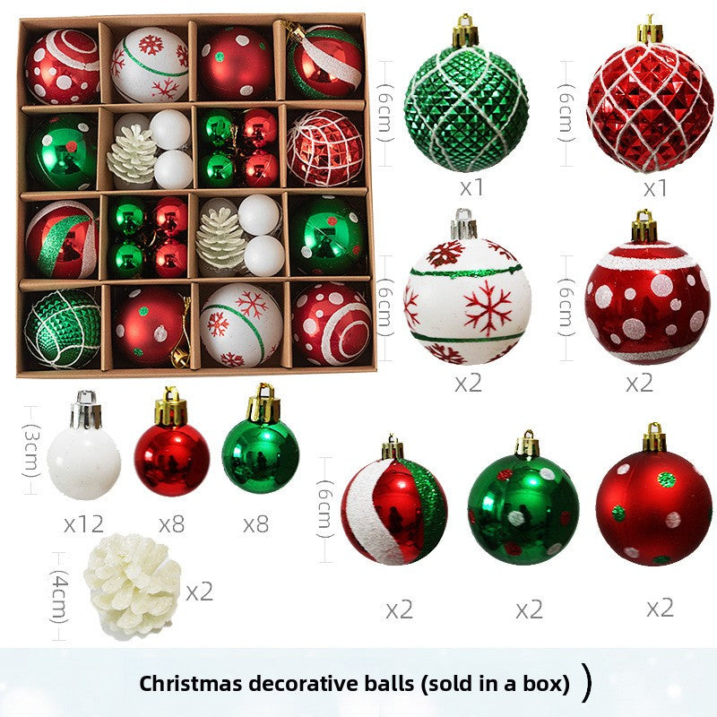 Christmas Decorative Painted Ball Ornaments Gift Set