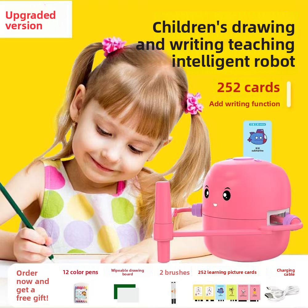Smart Auto-Drawing Robot for Kids Early Education, Supports visual, sensory and intellectual development, Hand-Eye Coordination, Safe & Certified