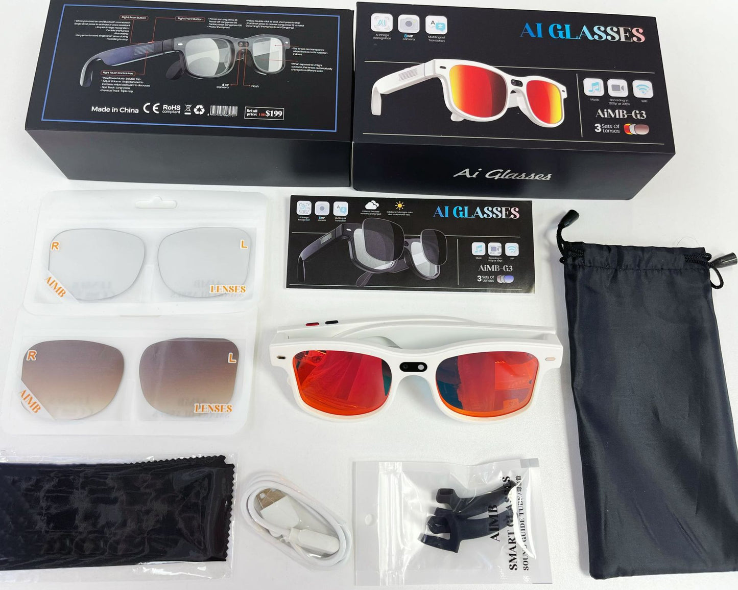 Smart Glasses with Camera and Translation