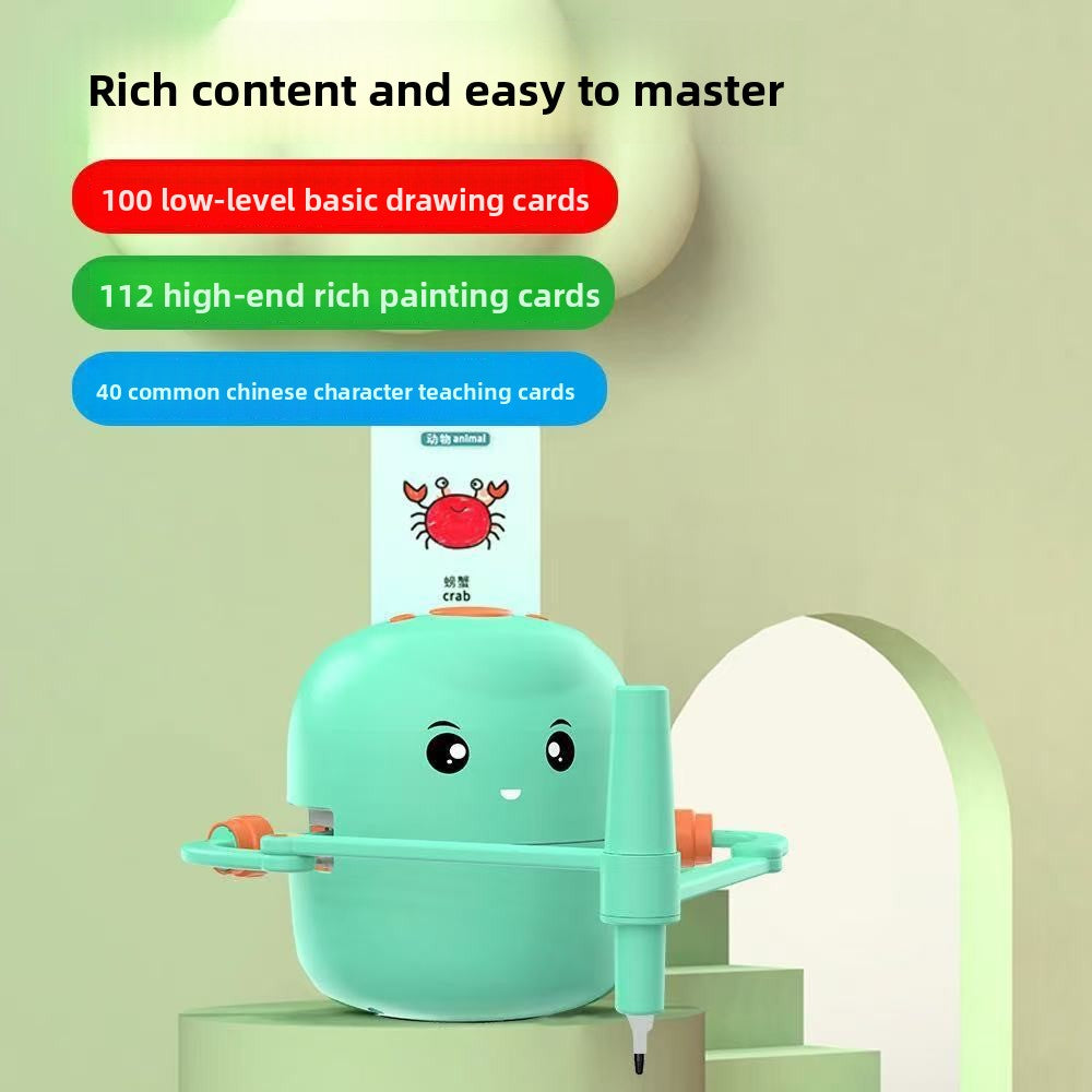 Smart Auto-Drawing Robot for Kids Early Education, Supports visual, sensory and intellectual development, Hand-Eye Coordination, Safe & Certified
