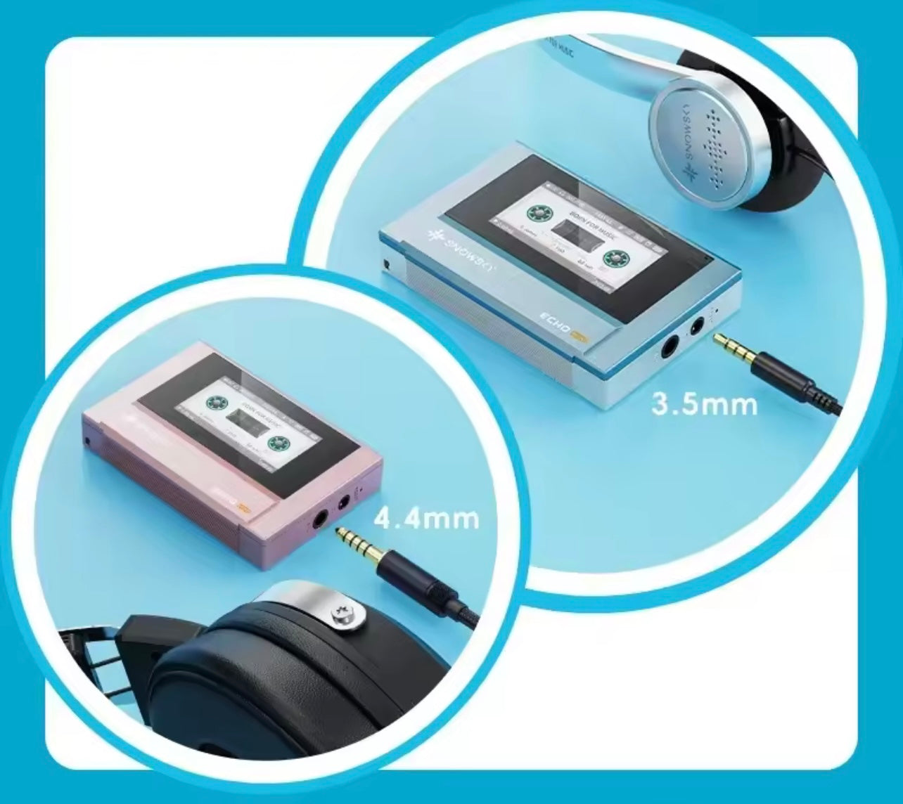 Echo Mini MP3 Walkman 8GB DSD Bluetooth Player Retro Portable Music Gift