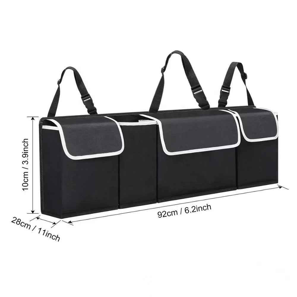 Car rear seat storage bag