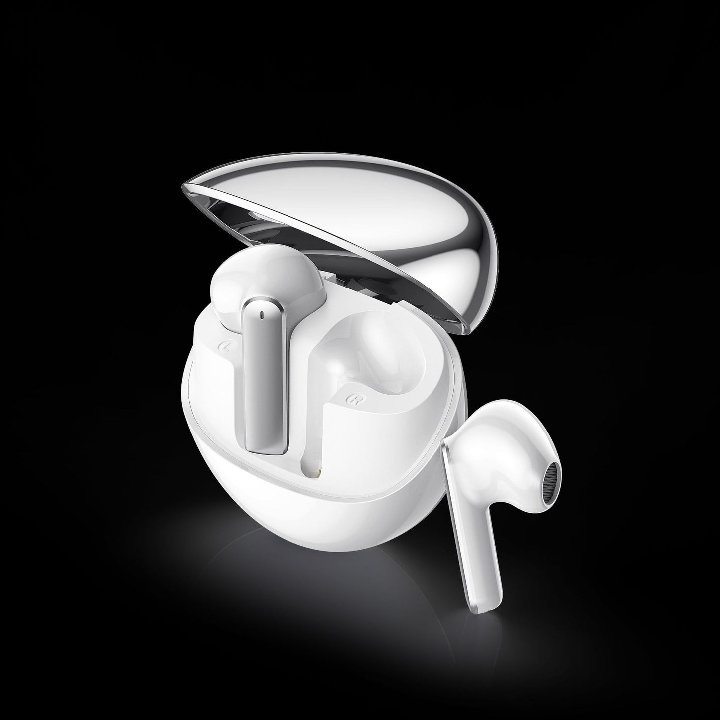 Wireless Bluetooth Headset, Transparent Design, Smart Touch Control, ENC Call Noise Reduction, Super Long Battery Life,