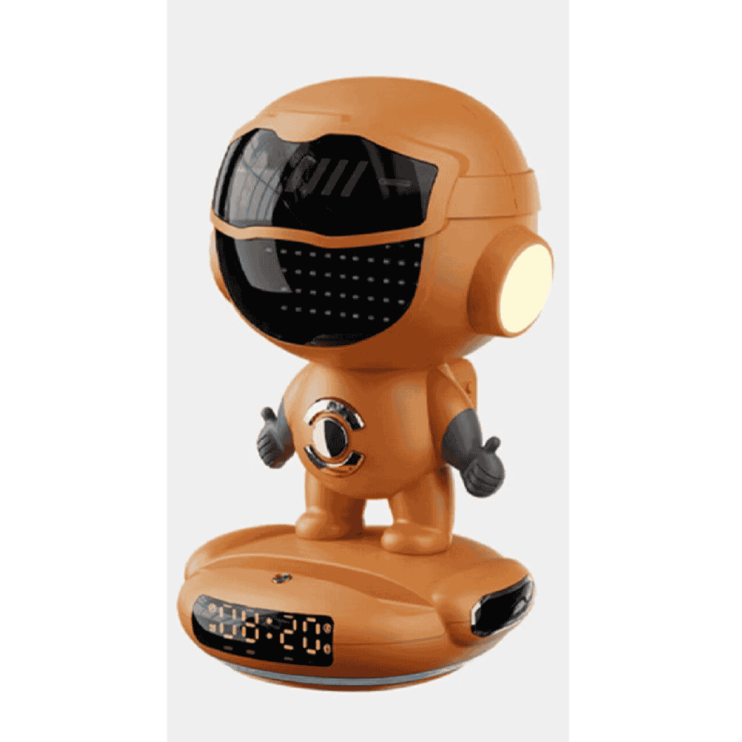 Smart AI Robot, Intelligent Conversation Wireless Speaker, AI Empowered Voice Interaction, Powerful AI Voice Model, Smart Life Assistant, Night Atmosphere Light, Long-Lasting Battery Life, Multi-Function Entertainment Hub, Premium Design & Durability
