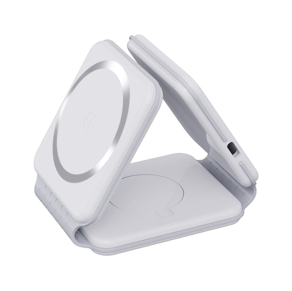 Foldable 3-in-1 Magnetic Wireless Charger