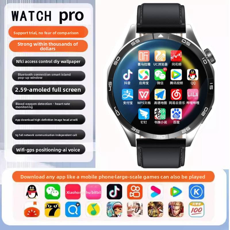 5G Smart Watch SIM card insertion Health Monitoring NFC Function