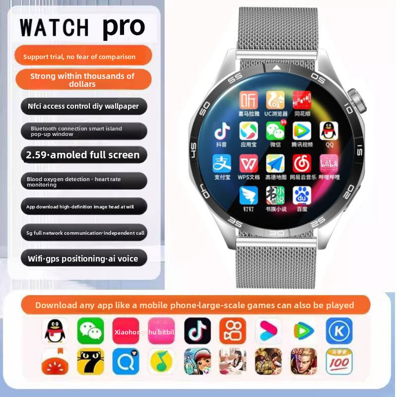5G Smart Watch SIM card insertion Health Monitoring NFC Function