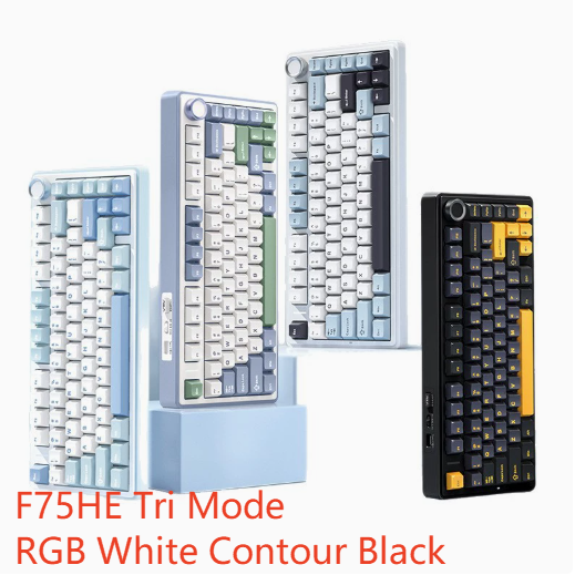 Aula F75 Custom Mechanical Keyboard Gasket Structure Hot-Swappable RGB Backlight
