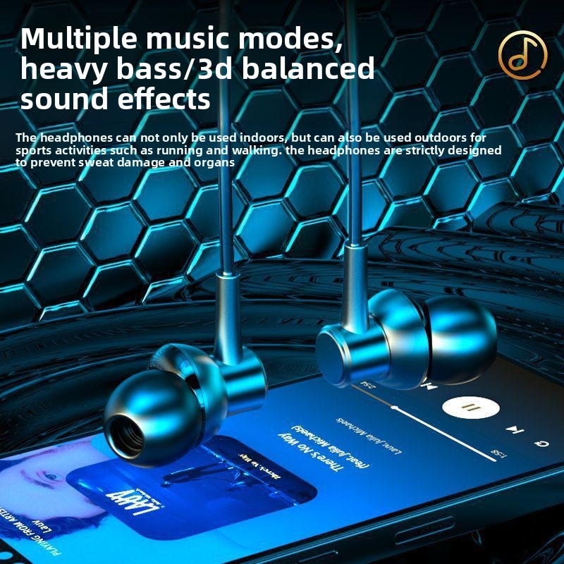 Hanging Neck Bluetooth Headset with Super Bass