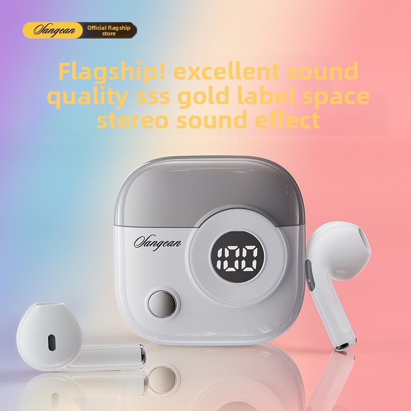 Digital Display Wireless Bluetooth, Advanced noise reduction technology, High Sound Quality, Low Latency, Long Battery Life, Voice Control, Bilateral Stereo