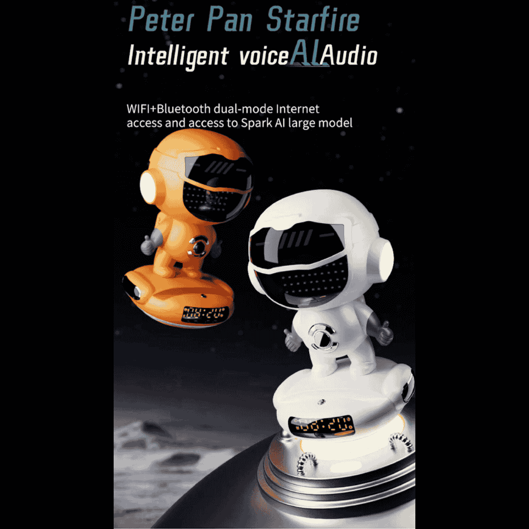 Smart AI Robot, Intelligent Conversation Wireless Speaker, AI Empowered Voice Interaction, Powerful AI Voice Model, Smart Life Assistant, Night Atmosphere Light, Long-Lasting Battery Life, Multi-Function Entertainment Hub, Premium Design & Durability