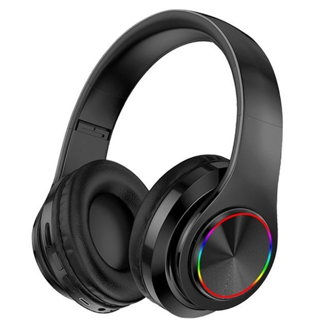 Luminous Wireless Bluetooth Headset with Foldable Design