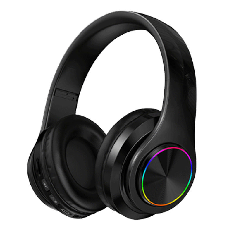 Luminous Wireless Bluetooth Headset with Foldable Design