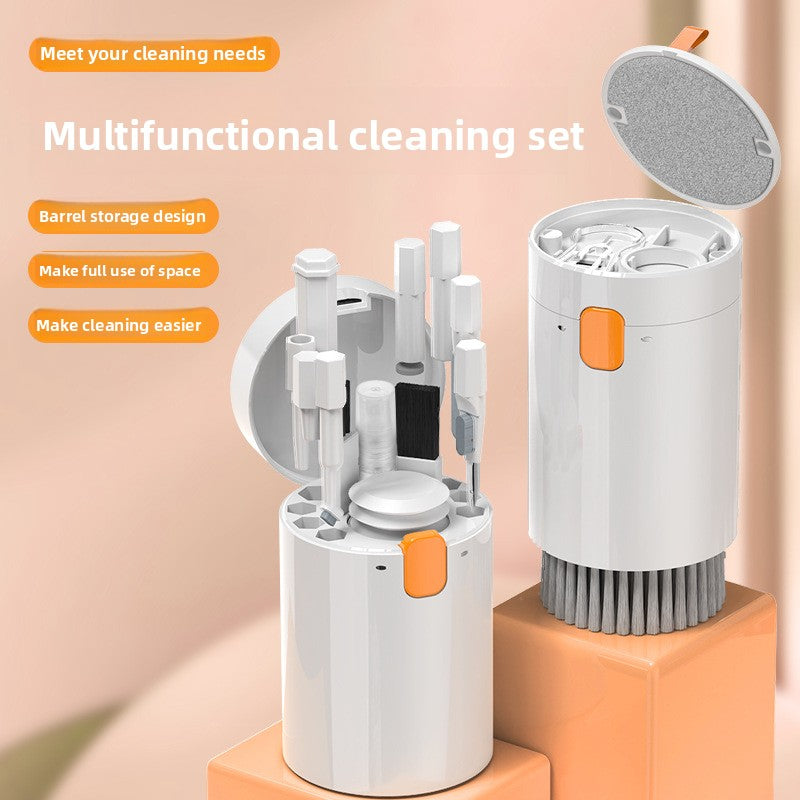 Multifunctional cleaning set for computer keyboard brush